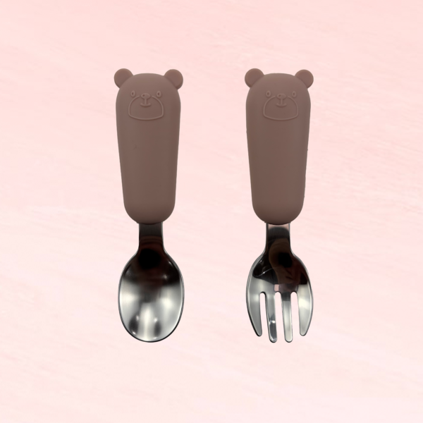 silicone manufacturer silicone baby forks and spoons series 3