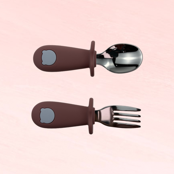 silicone manufacturer silicone baby forks and spoons series 7
